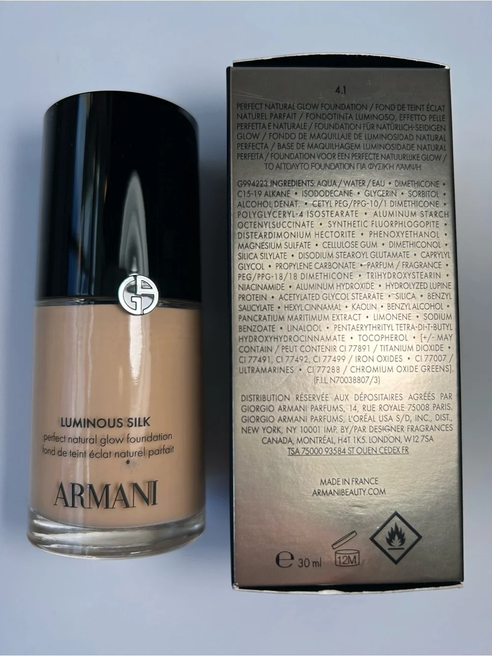 NWT🌷(#4.1) Armani Luminous Silk Natural Glow Foundation